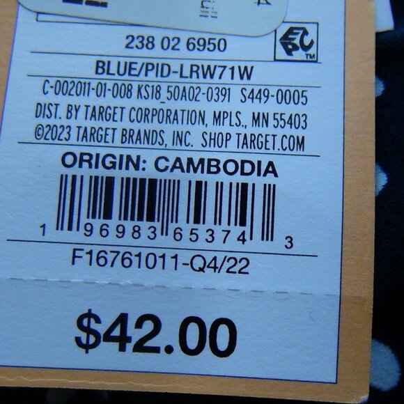 Kona Sol Swimsuit Womens One Piece Removeable Pads Polk-a-dot Blue M,14, XL 22 - Picture 14 of 14